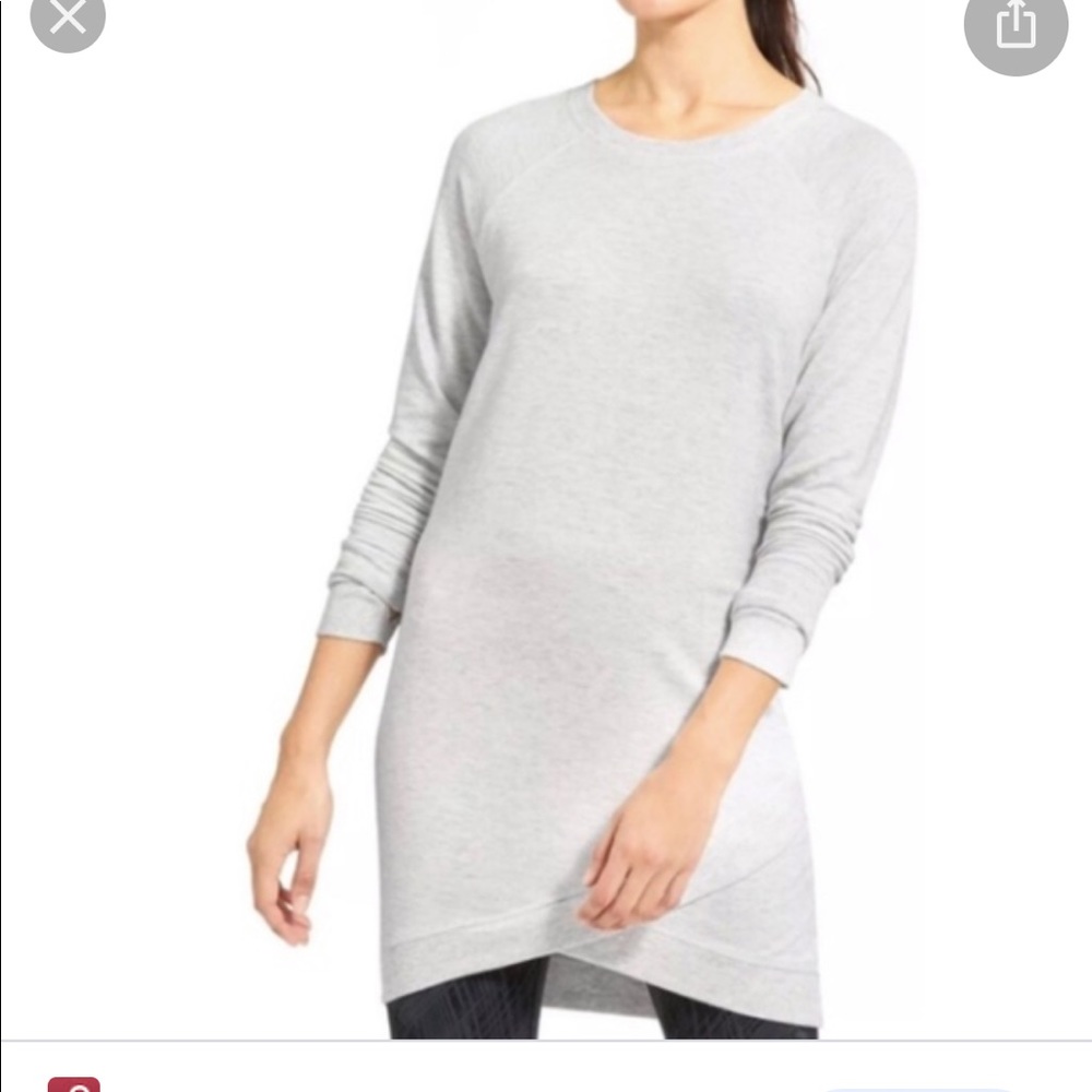Athleta cross cross sweatshirt dress- medium tall